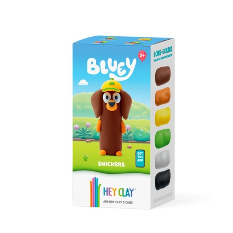 Hey Clay - Figurka Bluey Snickers + akces 5pak