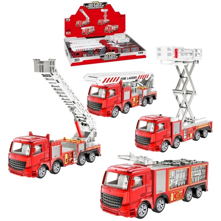 Auto straż pożarna metalowa MIX