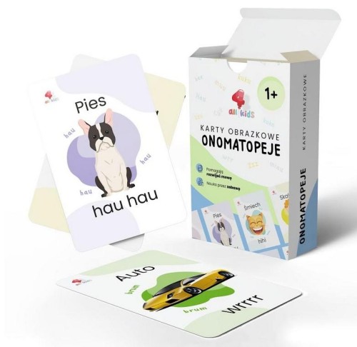 Karty edukacyjne Onomatopeje 35szt