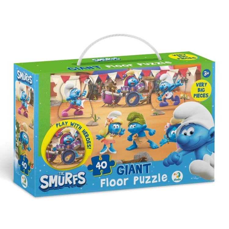 Puzzle podłogowe 40 Muzyka gra Smerfy