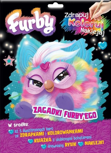 Furby. Zdrapuj, koloruj, naklejaj