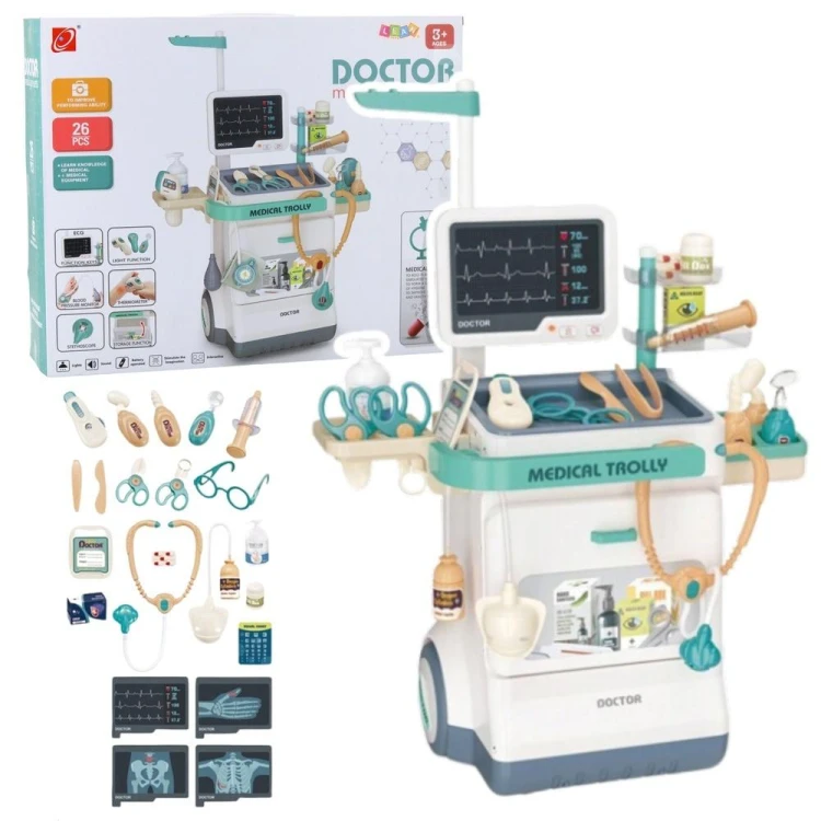 Zestaw doktora akcesoria medyczne RTG EKG 26el
